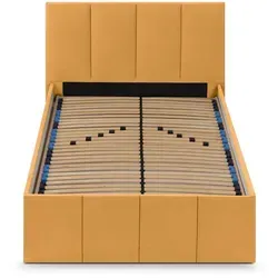 Halmon Schlafkomfort Polsterbett Dalas, 140x200 cm in gold von Halmon