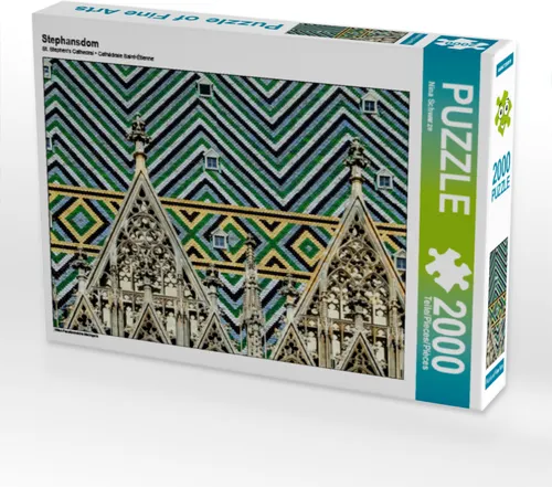 CALVENDO Puzzle Stephansdom 2000 Teile Puzzle quer | 2000 Teile Lege-Größe 90x67cm Foto-Puzzle für glückliche Stunden