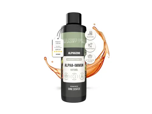 ALPHAZOO Alpha-Immun Futteröl für Hunde 250 ml Immunsystem I Immun, Ergänzungsfutter für: Hund