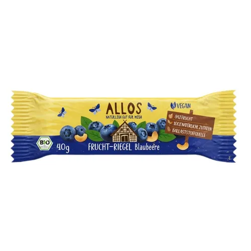 Fruchtriegel - Blaubeere 40g | ALLOS