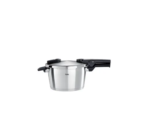 Fissler Schnellkochtopf Vitaquick 4,5 L - Edelstahl Schnellkochtopf, der die Garzeit reduziert und Vitamine schont. Ideal für schnelles Kochen und umweltbewusst, da aus recyceltem Material gefertigt.