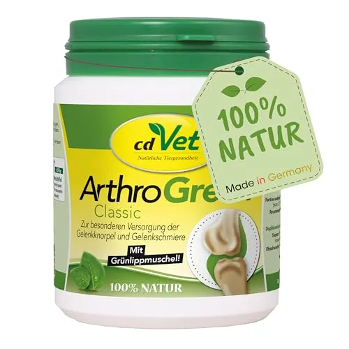 cdVet ArthroGreen Classic 70g - Nahrungsergänzung zur Unterstützung der Gelenke für Hund und für Katze durch Vitamine und Mineralien