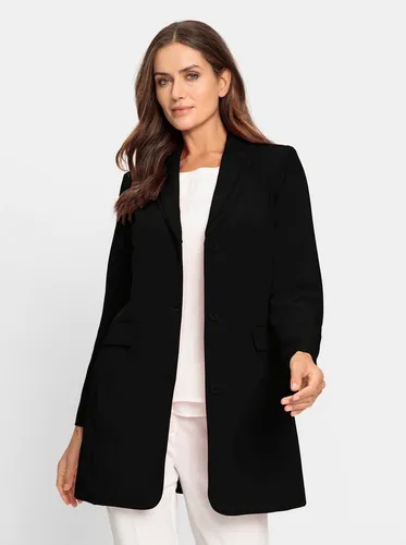 heine Blusenblazer Longblazer Langarm schwarz 48