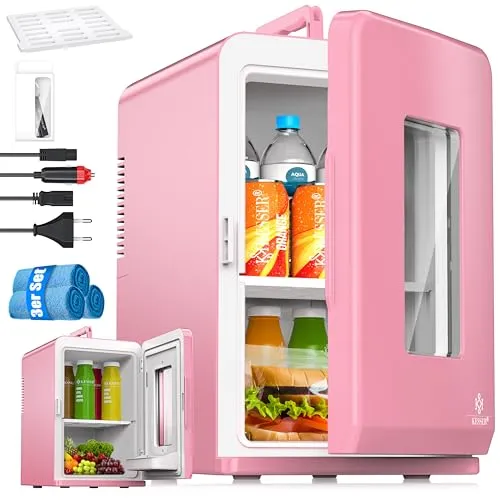 KESSER® 2in1 Mini Kühlschrank Kühlbox 15 Liter