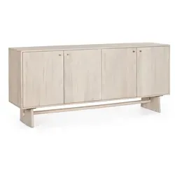 Sideboard Elisheva aus Mangoholz, 180 cm - Buffets aus hochwertigem Mangoholz, bietet reichlich Stauraum und elegante Ausstellungsfläche für Ihre Dekorationen, ideal für jedes Wohnambiente.