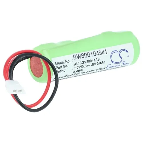 vhbw Akku kompatibel mit Alcatel 8068 BT, 8068, 4068, 4068 IP, 4068 Bluetooth, 4068 IP Touch schnurlos Festnetz Telefon (2000 mAh, 1,2 V, NiMH)