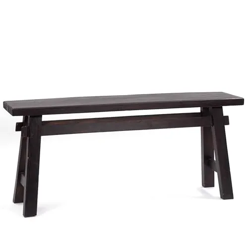 DESIGN DELIGHTS SITZBANK East | Mahagoni, 118x27,5x53cm - Sitzbänke & -truhen aus Recyclingholz, rustikales Design und handgefertigte Unikate, die jedem Raum eine warme Atmosphäre verleihen.