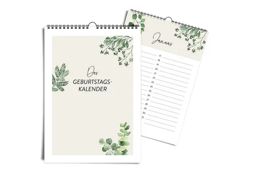 Geburtstagskalender von heaven+paper