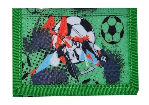 Theonoi Kinder Geldbörse Geldbeutel Portemonnaie Brieftasche Fussball Soccer (Fußball)