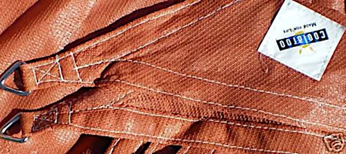 Premium Sonnensegel Dreieck 3,6 m terracotta Coolaroo UV Sonnenschutz dreieckig