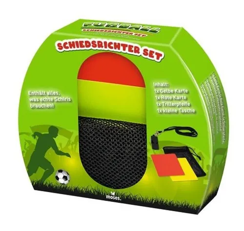 moses. Kinder-Schiedsrichter-Set ''Fußball'' in Rot