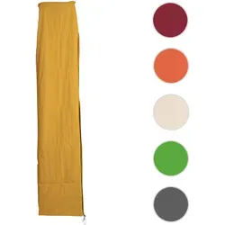 Schutzhülle HWC für Ampelschirm bis 4,3 m - Gelb - Sonnenschirm-Zubehör mit wasserdichter PVC-Beschichtung und praktischem Reißverschluss für einfachen Schutz und lange Lebensdauer Ihres Schirms.