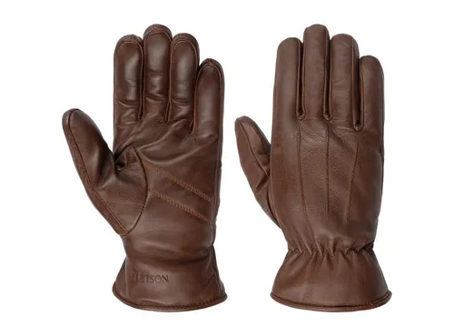 Stetson Lederhandschuhe (1-St) Fingerhandschuhe mit Futter