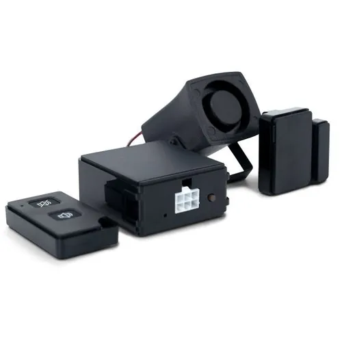 Thitronik WiPro Easy 105237 Funk Alarmanlage - Alarmanlage für Selbstausbauer, bietet zuverlässigen Schutz mit Alarm Sensor und Sirene, ideal für Caravan Besitzer, Farbe: Schwarz