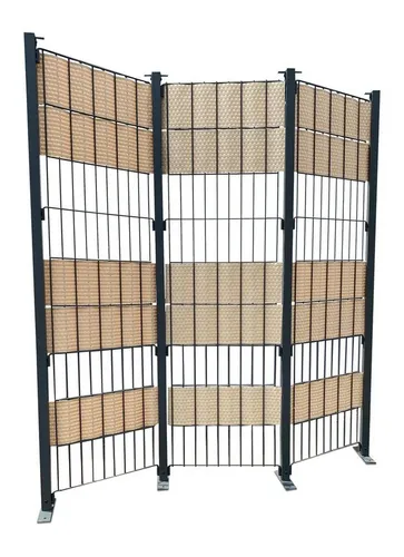 Grasekamp Balkonsichtschutz Paravent Eppan 3tlg. - Paravent für Balkon, aus pulverbeschichtetem Stahl in elegantem Anthrazit, bietet optimalen Sichtschutz und sorgt für Privatsphäre im Freien.