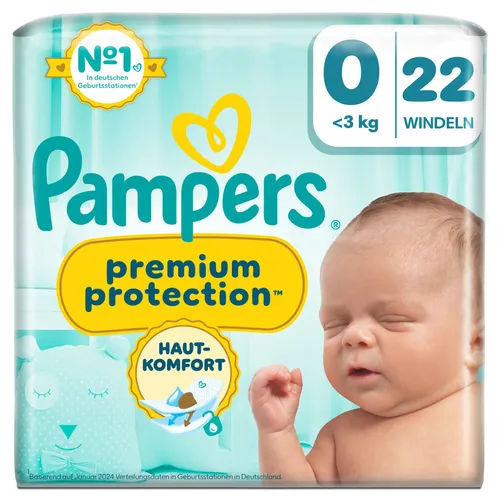 Produktbild Pampers Premium Protection New Baby, Gr.0 Windeln, Micro <3kg