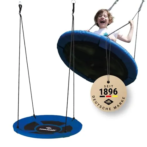 Schildkröt Nestschaukel 90cm - Schaukeln für Groß und Klein, bequeme geschlossene Sitzfläche, ideal für drinnen und draußen, bis 150kg belastbar.