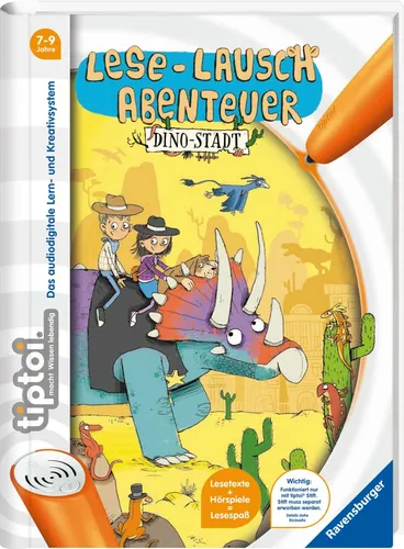 Tiptoi Lese Lausch Abenteuer Dino Stadt 7-9 Jahre Dinosaurier Buch + BONUS