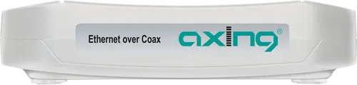 Axing EOC 1-31 Ethernet Over Coax Modem Adapter - Powerline-Modem für bis zu 720 Mbps über Koaxialkabel, ideal für Video-Streaming und Home Office ohne zusätzliche Kabelverlegung.