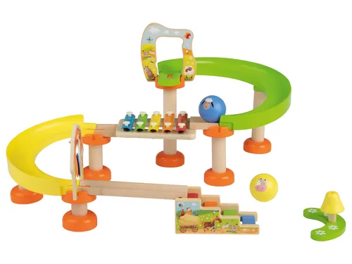 lupilu® Holz-Kugelbahnen (Holzkugelbahn blau)