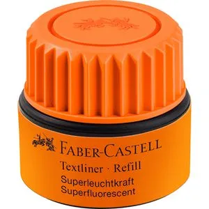 Faber-Castell Nachfülltusche Textliner 1549 orange, für Textmarker, mit Kapillarsystem, 25ml