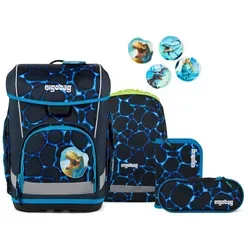 ergobag cubo light Schulranzen-Set 6-teilig - Schulranzen-Set mit ultraleichtem Hugging-System, ideal für zierliche Kinder. Mit nur 860 g und ergonomischem Design sorgt es für hohen Tragekomfort und entlastet den Rücken.