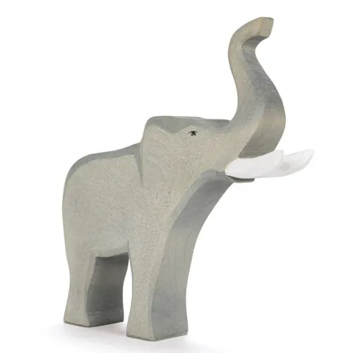 Ostheimer Elefantenbulle trompetend 20411 - Kuscheltiere aus heimischem Holz, handgefertigt und mit ungiftigen Farben. Der beeindruckende Elefantenbulle fördert kreatives Spiel und regt die Fantasie der Kinder an.