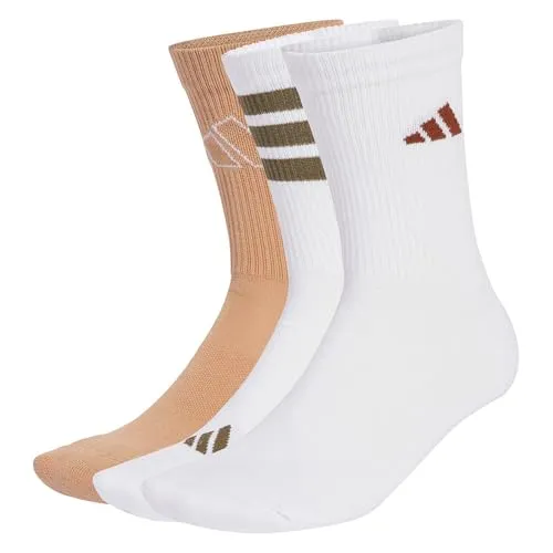 adidas Logo Crew Socks 3 Units EU 40-42 in braun von adidas