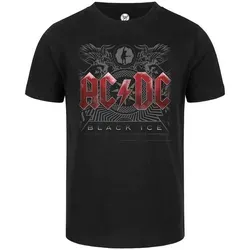 Metal Kids T-Shirt AC/DC (Black Ice) - Cooles Kinder T-Shirt in Schwarz 116 - Kinder-Shirts aus 100% Baumwolle mit bequemem Schnitt und stylischem AC/DC-Design für kleine Rockfans.