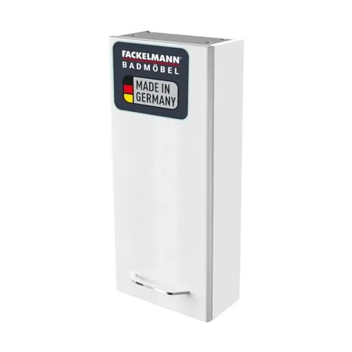FACKELMANN Milano Hängeschrank mit Tür – Schmaler Badezimmerschrank für kleine Bäder