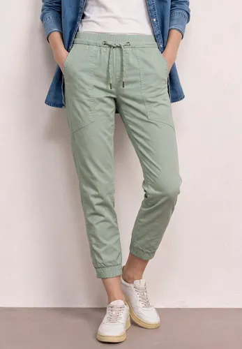 Street One Leichte Slim Leg Hose Mint Leaf 44 - Modische Twill Hose im Loose Fit mit Slim Legs. Ideal für den Alltag, sorgt für einen lässigen Look und hohen Tragekomfort.
