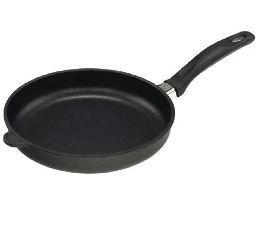 AMT Gastroguss Bratpfanne Ø 28 cm - Aluguss mit Antihaftbeschichtung - Hochwertige Pfanne aus handgegossenem Aluguss, backofenfest bis 240 °C, ideal für gesunde Ernährung dank einzigartiger Antihaftbeschichtung und einfacher Reinigung.
