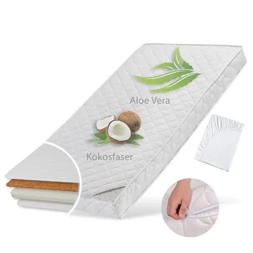 Kindermatratze 90x200 cm KOKOS mit Aloe Vera-Bezug von Kids Collective