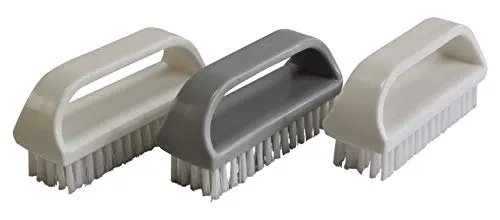 BÜMAG 3 St.Handbürste Nagelbürste mit Griff 10cm