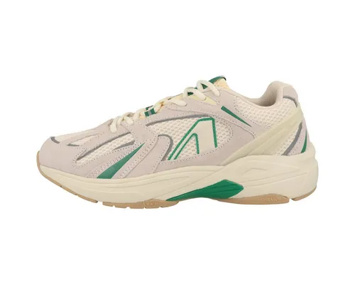 ARKK Copenhagen Oserra Unisex Sneaker in Beige – Komfort und Stil vereint - Moderne Halbschuhe in Größe 44, aus atmungsaktivem Veloursleder und Textil für optimalen Tragekomfort. Ideal für Freizeit und Sport, mit gepolsterter Innensohle und rutschfester Profillaufsohle.
