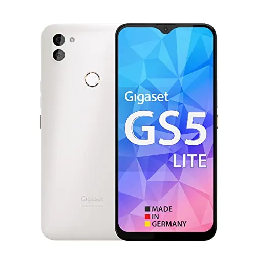 Gigaset GS5 LITE Pearl White Smartphone - 6,3 Zoll Full-HD+, 48 MP Dual-Kamera und 4500 mAh Akku für beeindruckende Leistung