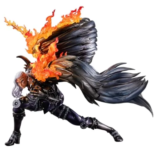 Megahouse One Piece Portrait Of Pirates WA-MAXIMUM King Statue 33 cm - Spielfiguren: Hochwertige 33 cm PVC-Statue von King aus One Piece, ideal für Sammler und Anime-Fans, in attraktiver Fensterbox-Verpackung.