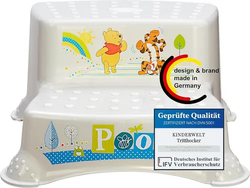 KiNDERWELT Tritthocker zweistufiger Tritthocker Disney Winnie Puuh perl