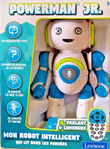 LEXIBOOK Powerman® Junior Lern-Roboter ROB20FR - Lernroboter für Kinder von 3 bis 10 Jahren, fördert spielerisch die Französischkenntnisse und bietet interaktiven Spaß.