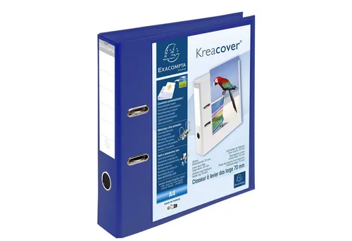 EXACOMPTA Aktenordner Exacompta Ordner KC PVC 70mm Hülle blau