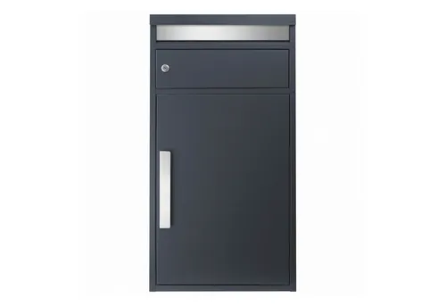 MOCAVI Paketbriefkasten PBox 65F anthrazit - Modern und geräumig - Paketbriefkasten in anthrazit-grau, ideal für alle Paketdienste. Mit 70 Litern Volumen und hochwertigem Stahlblech bietet er Sicherheit und Komfort für Ihre Pakete.