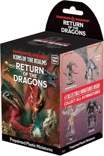 WizKids D&D Icons of The Realms: Return of The Dragons Single Booster | Dungeons and Dragons Figuren | Pre-Painted | Blindbox