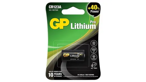 Bateria fotograficzna litowa CR123 / DL123A 3V GP Battery 4891199001086