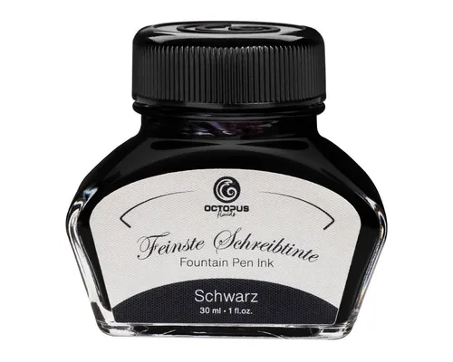 OCTOPUS Fluids Füllhaltertinte, Schreibtinte im Tintenglas Schwarz 30ml Tintenglas (Set, 0-tlg)