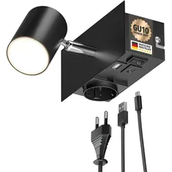 Wandleuchten, Wandbeleuchtung Schwarz von LEDs Com