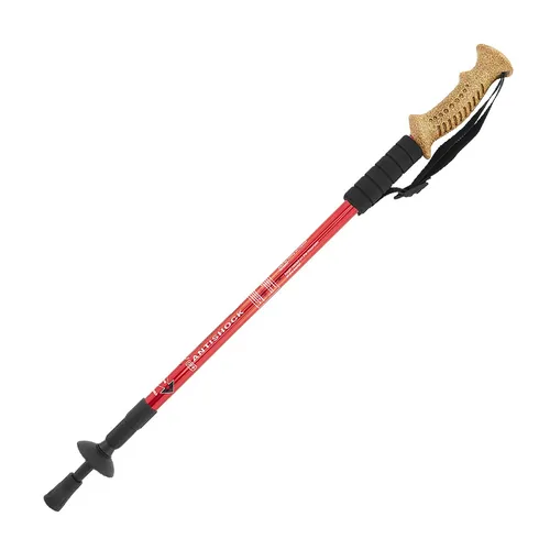 Teleskop Nordic Walking Stock Wanderstock Antischock 65-135cm Alu Kork 1 Stk.