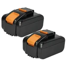 EXTENSILO 2x Akku für Worx Landroid & Vision Modelle (6000 mAh, Li-Ion, 20 V)