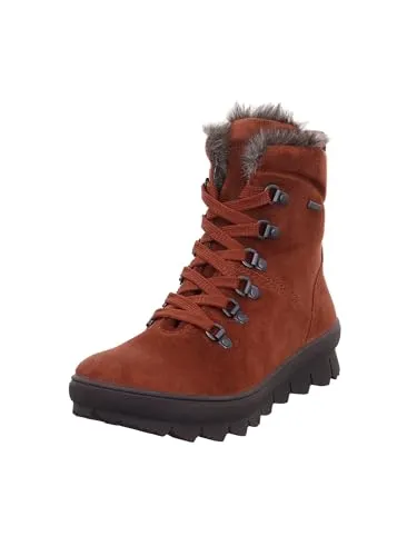 Legero Novara Damenstiefel - Braun Veloursleder Größe 38.5 - Wanderschuhe mit GORE-TEX Membrane, wasserdicht und atmungsaktiv, ideal für kalte Wintertage. Aus weichem Veloursleder mit herausnehmbarer Innensohle und rutschfester Sohle für optimalen Halt.