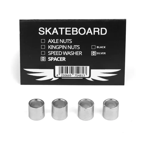 Skateboard Spacer Bearing Sleaves Set silv von Skateboard
