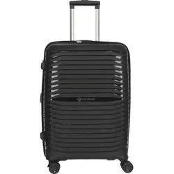 Stratic Bright+ Hartschalen-Koffer Trolley M - mittelgroßer, wasserabweisender Reisekoffer mit 4 Rollen, erweiterbar und TSA-Schloss, NFC-gestützt für digitale Kontrolle